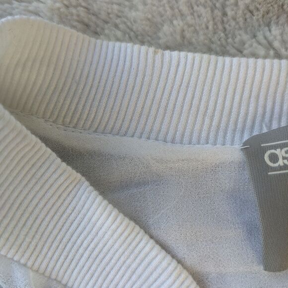 ASOS Pink Irridescent Sequins & Beaded White Bomber Jacket, Size 0 / 2 - Picture 9 of 11